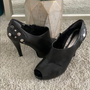 GNO black studded booties